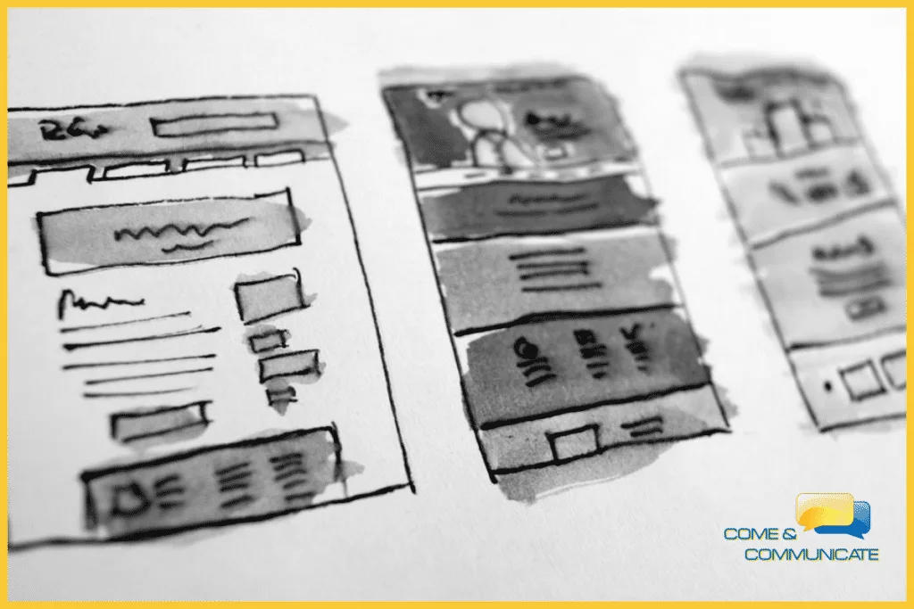 Diseños de páginas con las fases del funnel de ventas