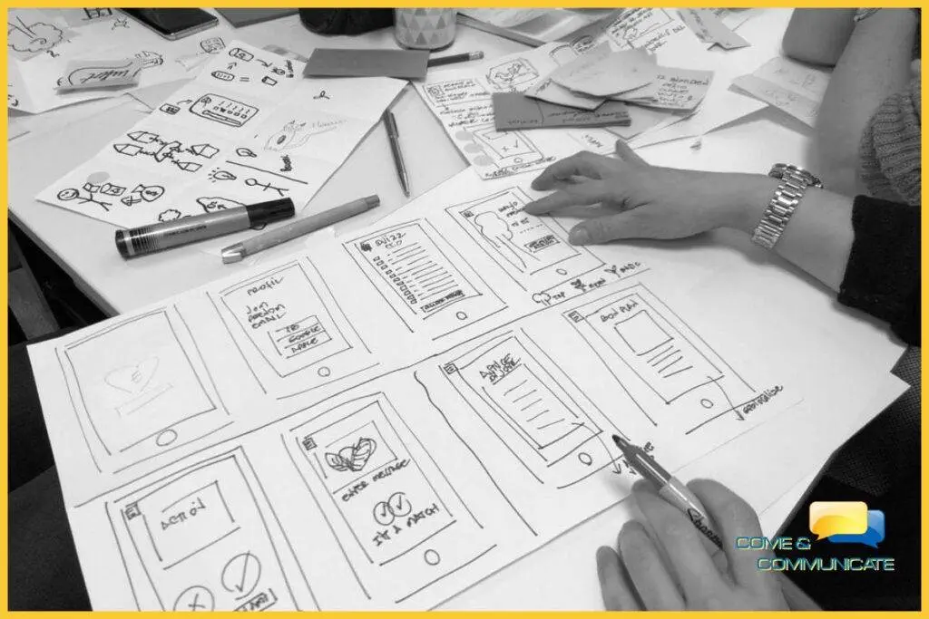 Wireframes de una página web