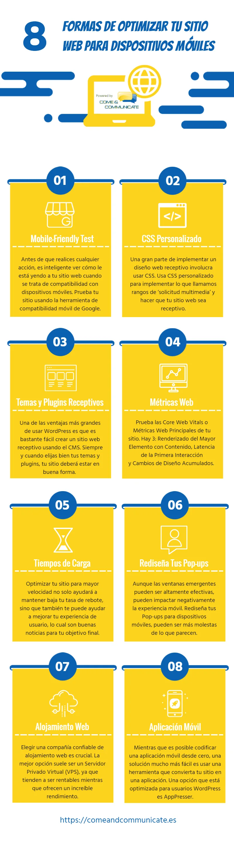 Infografía: 8 consejos para optimizar una página web para móviles