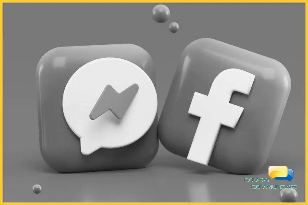 Iconos de Facebook y de Facebook Messenger