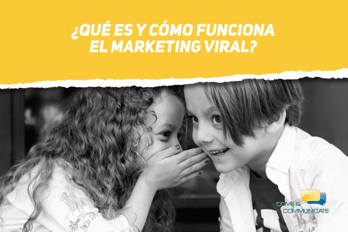 Niña susurrando a un niño las claves del marketing viral