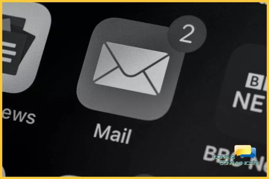 Icono de la app de Mail con la señal de 2 email por leer