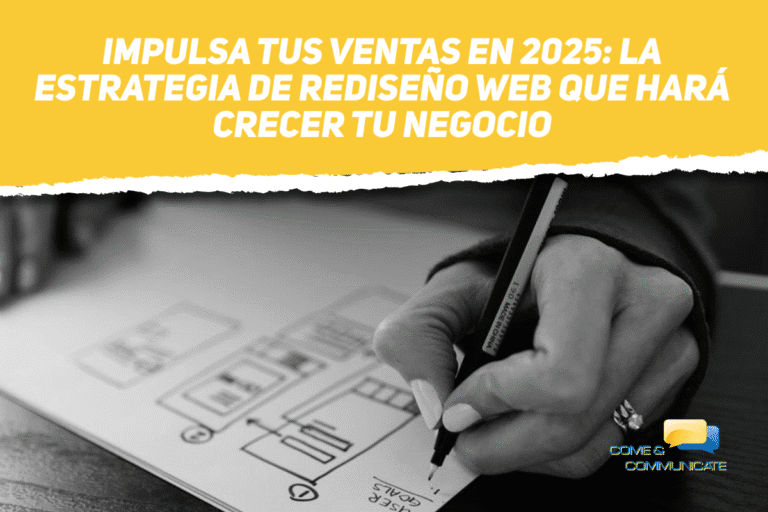 Primer plano de la mano de una diseñadora UX dibujando el wireframe de una web, un paso fundamental en la planificación de una exitosa estrategia de rediseño web.