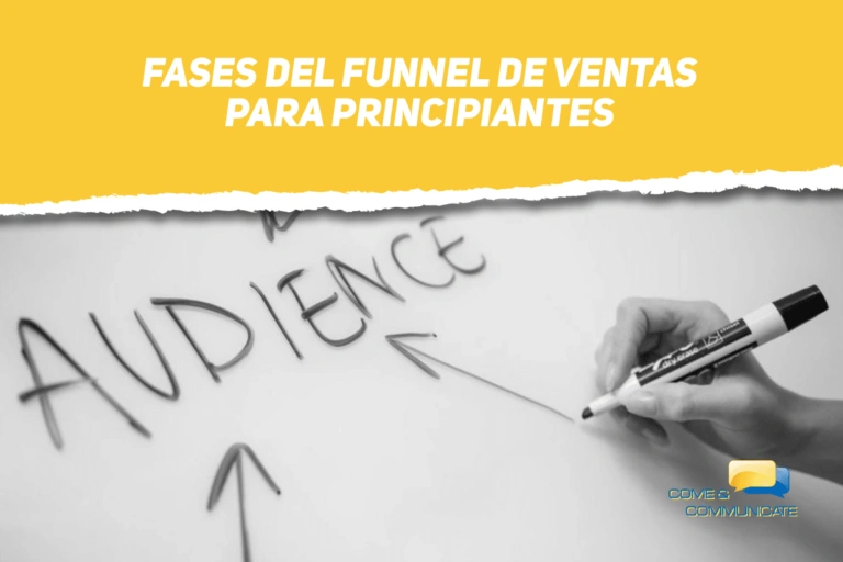 Cartel con flechas apuntando a la palabra Audiencia