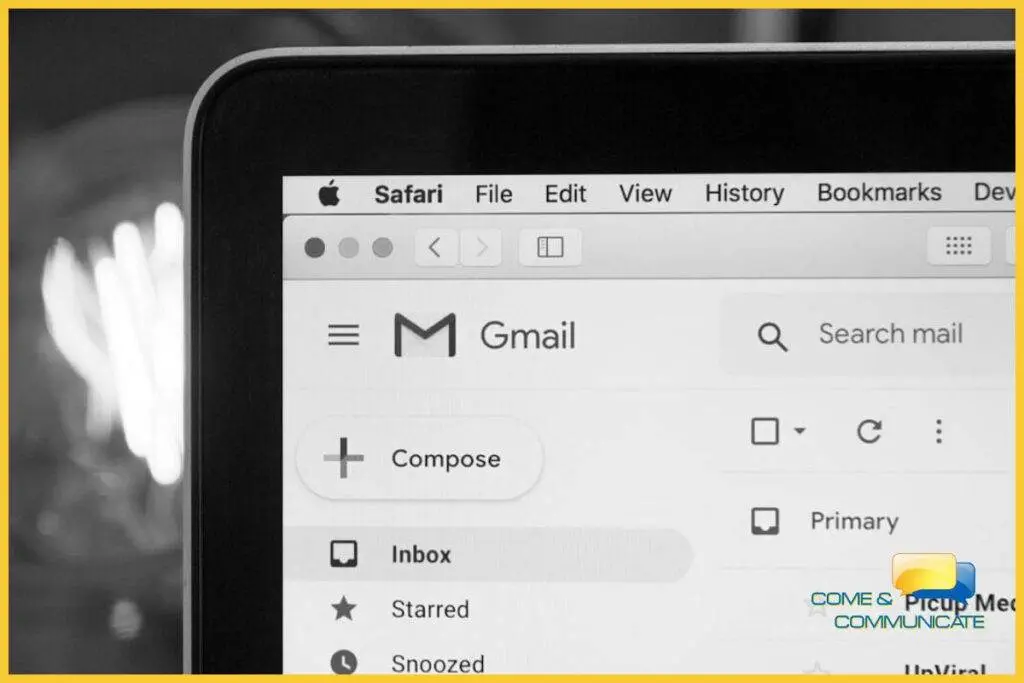 Dashboard del programa de Mail de Gmail.