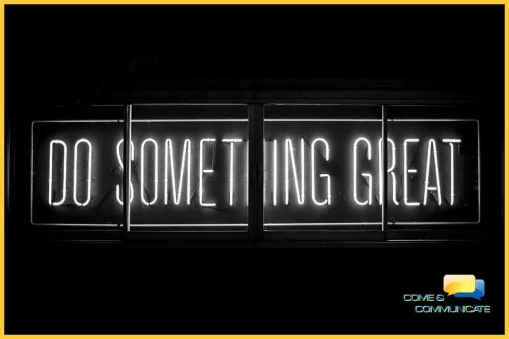 Cartel motivador "Do something great".