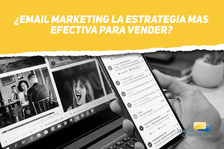 Comprobando en el móvil la campaña de email marketing
