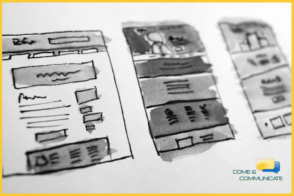 Diseños de páginas con las fases del funnel de ventas