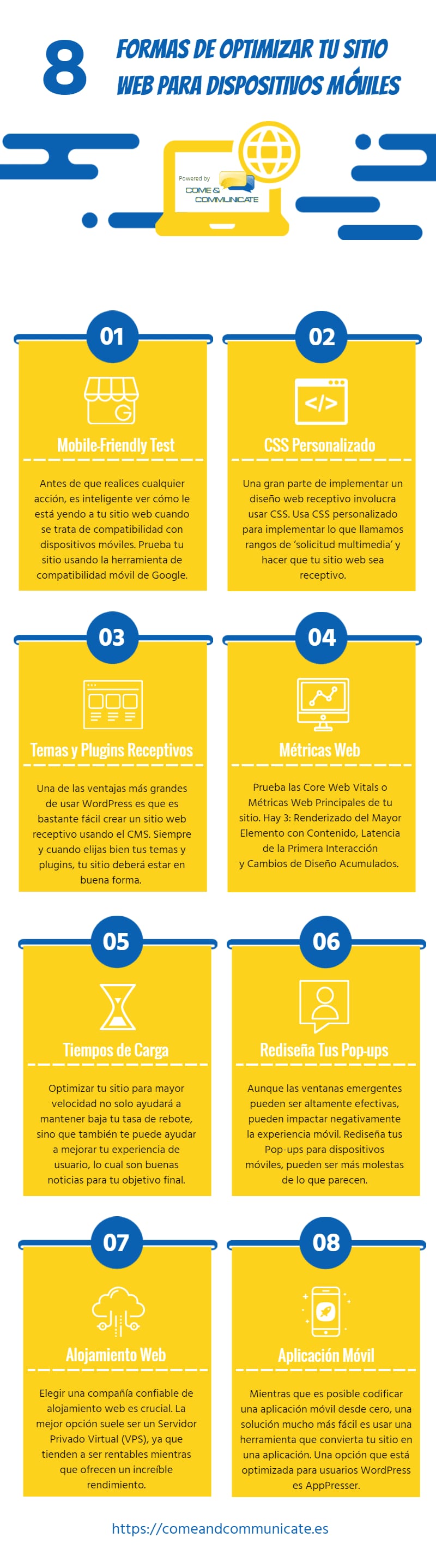 Infografía: 8 consejos para optimizar una página web para móviles