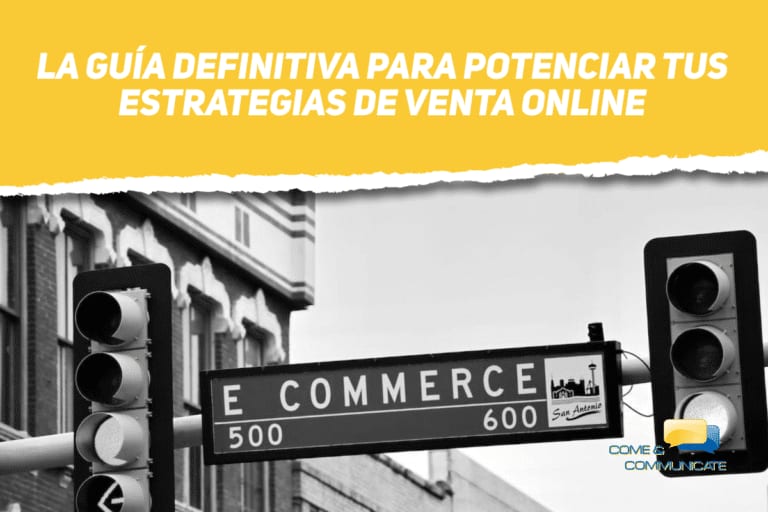 Cartel con el nombre de la calle ecommerce junto a un semáforo en verde