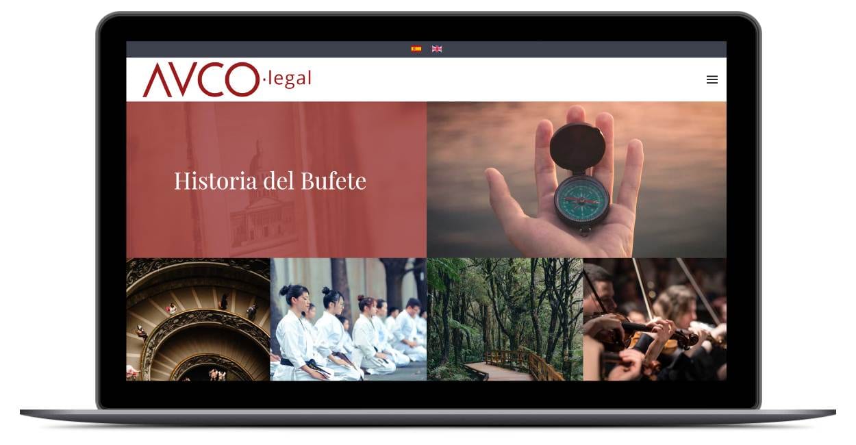 Pantallazo Portfolio Web AVCO.legal