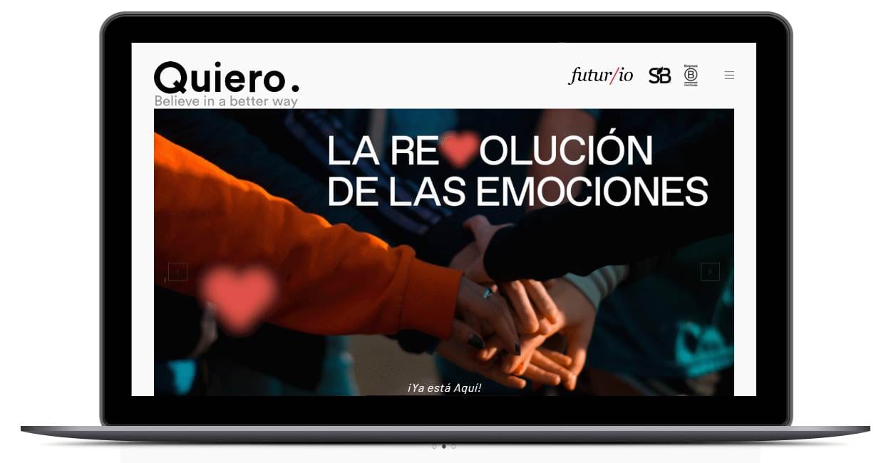 Pantallazo Portfolio Web Quiero
