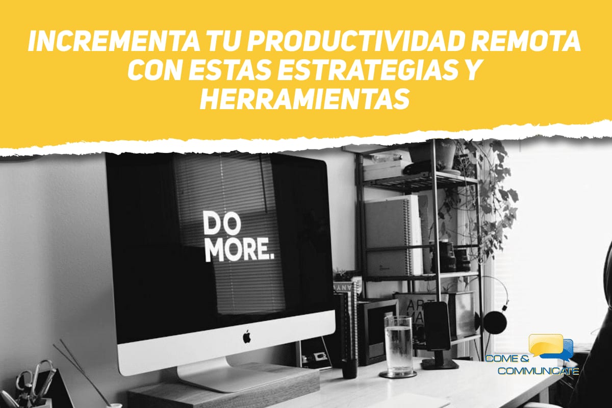 Ordenador con las palabras "Do more" para tu productividad remota