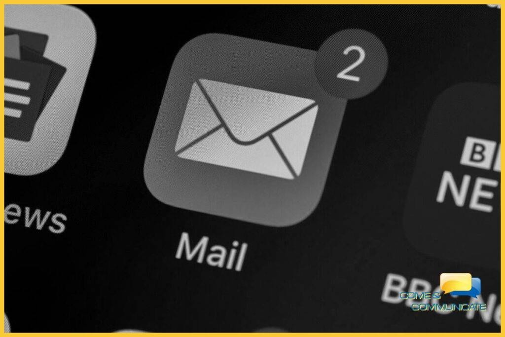 Icono de la app de Mail con la señal de 2 email por leer