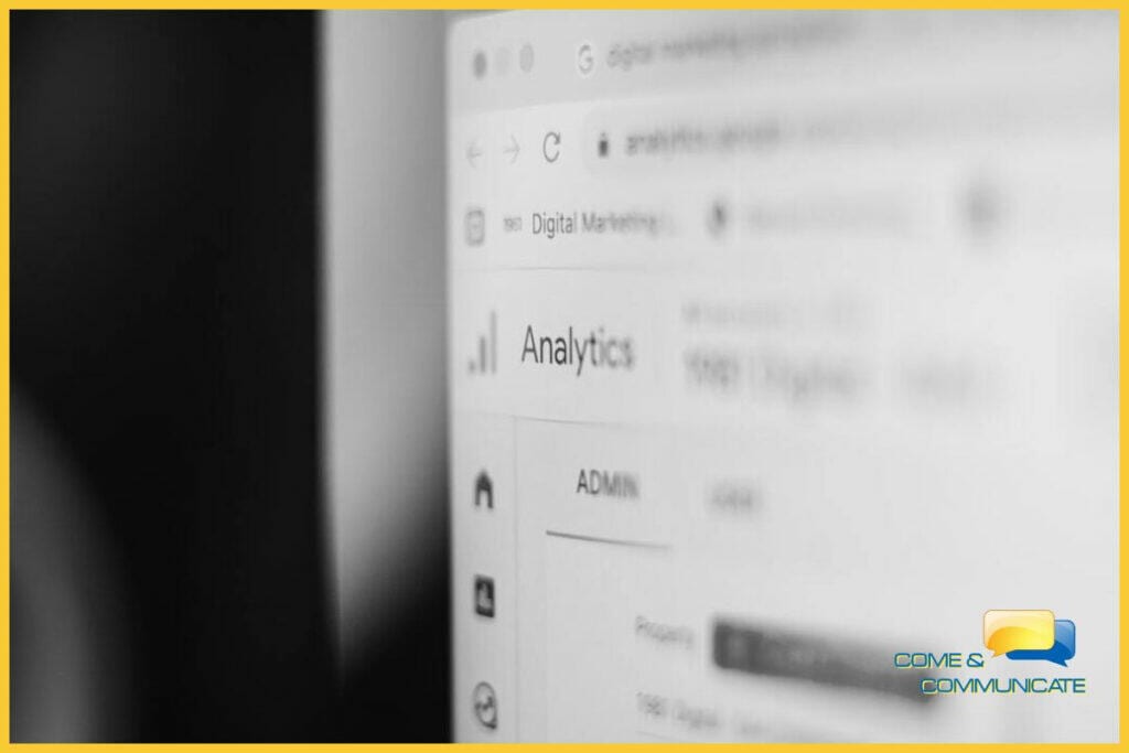 Página de Google Analytics, una herramienta que te puede enseñar a cómo proteger tu web del SEO negativo
